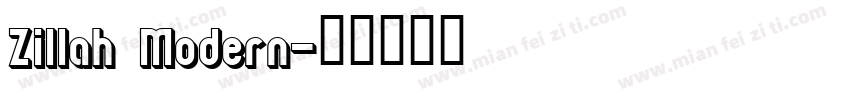 Zillah Modern字体转换